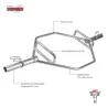 Bilanciere Olimpico Esagonale – Shrug Bar - 200Kg