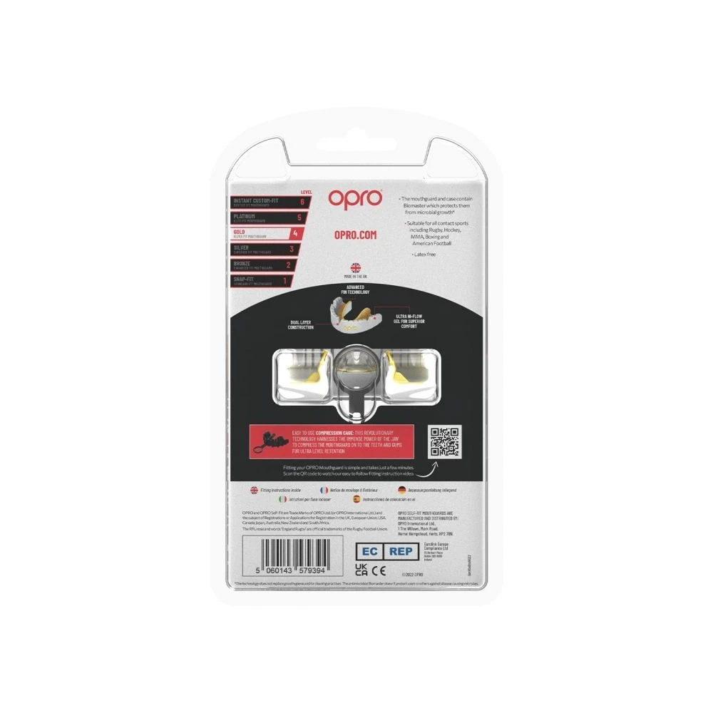 Protezione Paradenti Opro Gold Braces - Bianco