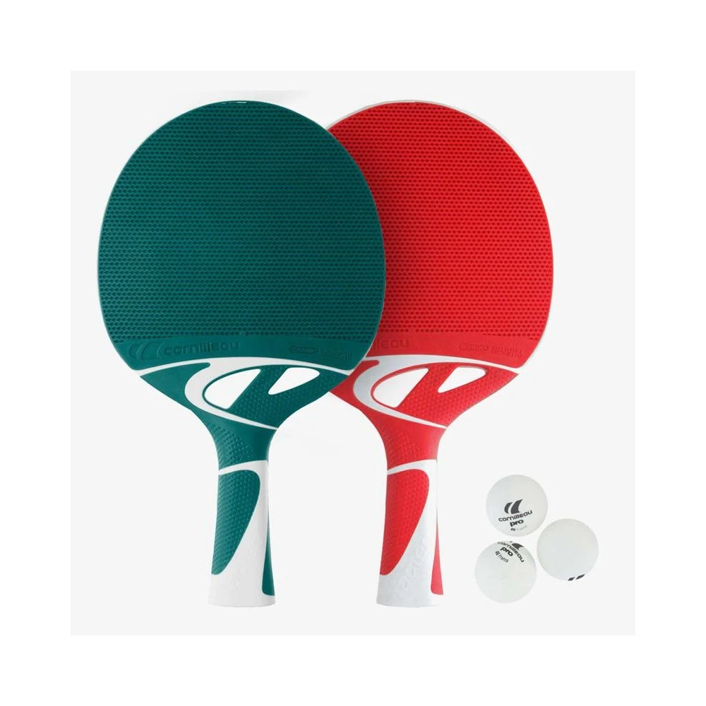 Tacteo Duo Pack Racchette Ping Pong Esterno - Cornilleau