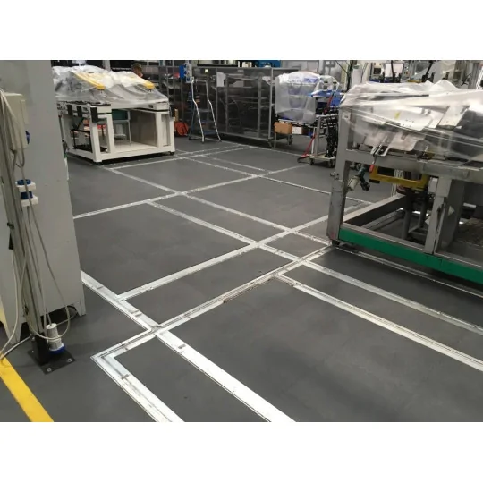 Pavimento Industriale Autoposante Ecologico in PVC - Grigio