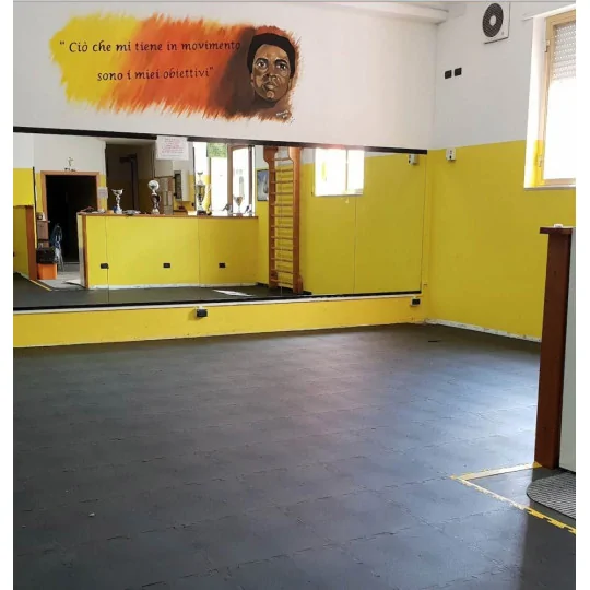 Piastrella in PVC per fitness e palestre