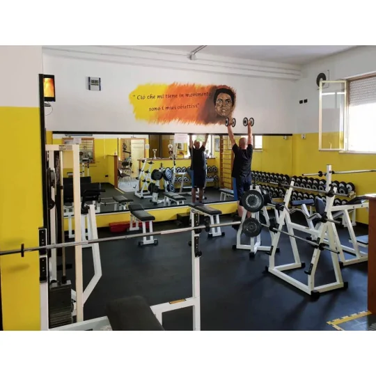 Piastrella in PVC per fitness e palestre