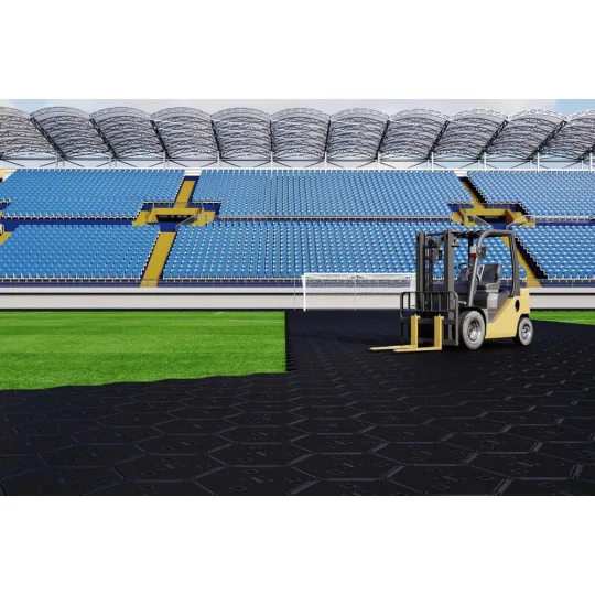 Piastrella in HDPE carrellabile per esterni