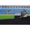 Piastrella in HDPE carrellabile per esterni