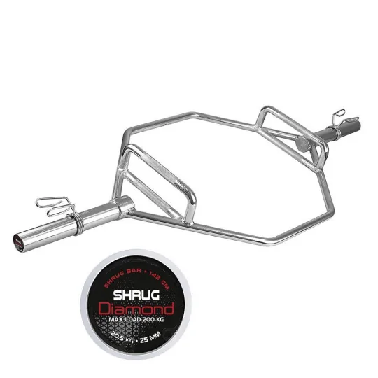 Bilanciere Olimpico Esagonale – Shrug Bar - 200Kg - Leggero