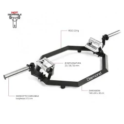 Bilanciere Olimpico Esagonale – Shrug Bar Pro Ø 50 Mm