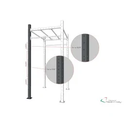 Montante 220 Rack Palestra - Diamond