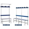 Panchine in Alluminio con Schienale e Ganci