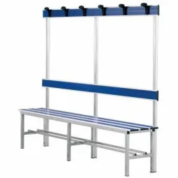 Panchine in Alluminio con Schienale e Ganci