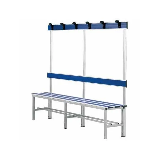Panchine in Alluminio con Schienale e Ganci