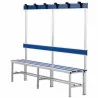 Panchine in Alluminio con Schienale e Ganci