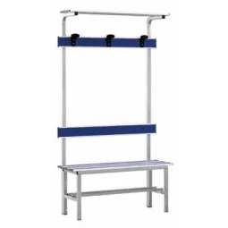 Panchine in Alluminio con Schienale e Ganci