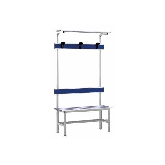 Panchine in Alluminio con Schienale e Ganci