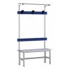 Panchine in Alluminio con Schienale e Ganci