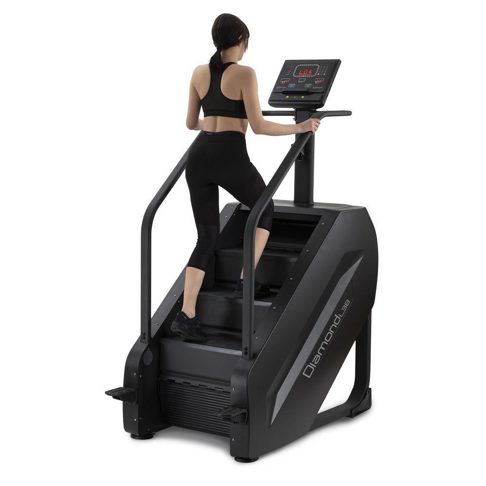 2025 nuovo stepper per la casa, macchina Vertical Climber Stairmaster per allenamento di tutto il corpo, Compact Folding Cardio Esercizio Climber con passo esteso, manubrio e pedali regolabili (nero