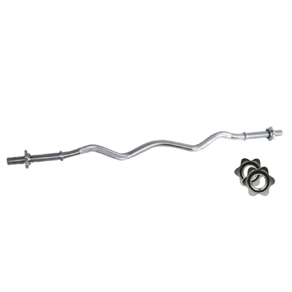 Bilanciere CURL cromato 120 cm. chiusura a vite Bilanciere CURL cromato 120 cm. chiusura a vite
