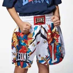 Pantaloncini BAMBINO da kick-thai in satin MOD. HERO