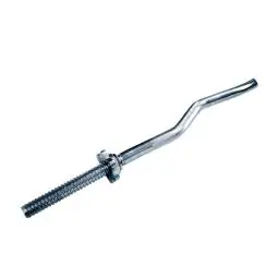 Bilanciere filettato curvo Ø 25 mm 1.20 m Curl Bar - chiusura a vite