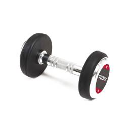 Set coppie manubri gommati da 4 a 24 kg (salto da 2 kg)