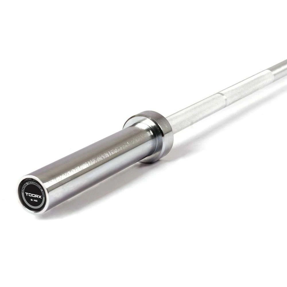 Bilanciere Olimpico TECHNOAGE 7 Piedi (2,2 M) - Cromato, Carico Max 317 Kg, Per Powerlifting E Squat