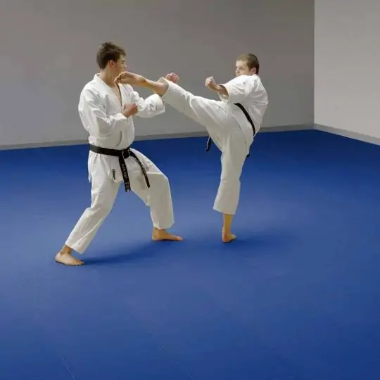 Materasso Tatami Aikido in Cotone Blu