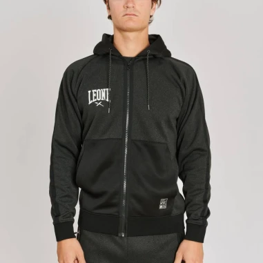 Felpa Melange Uomo colore Nero