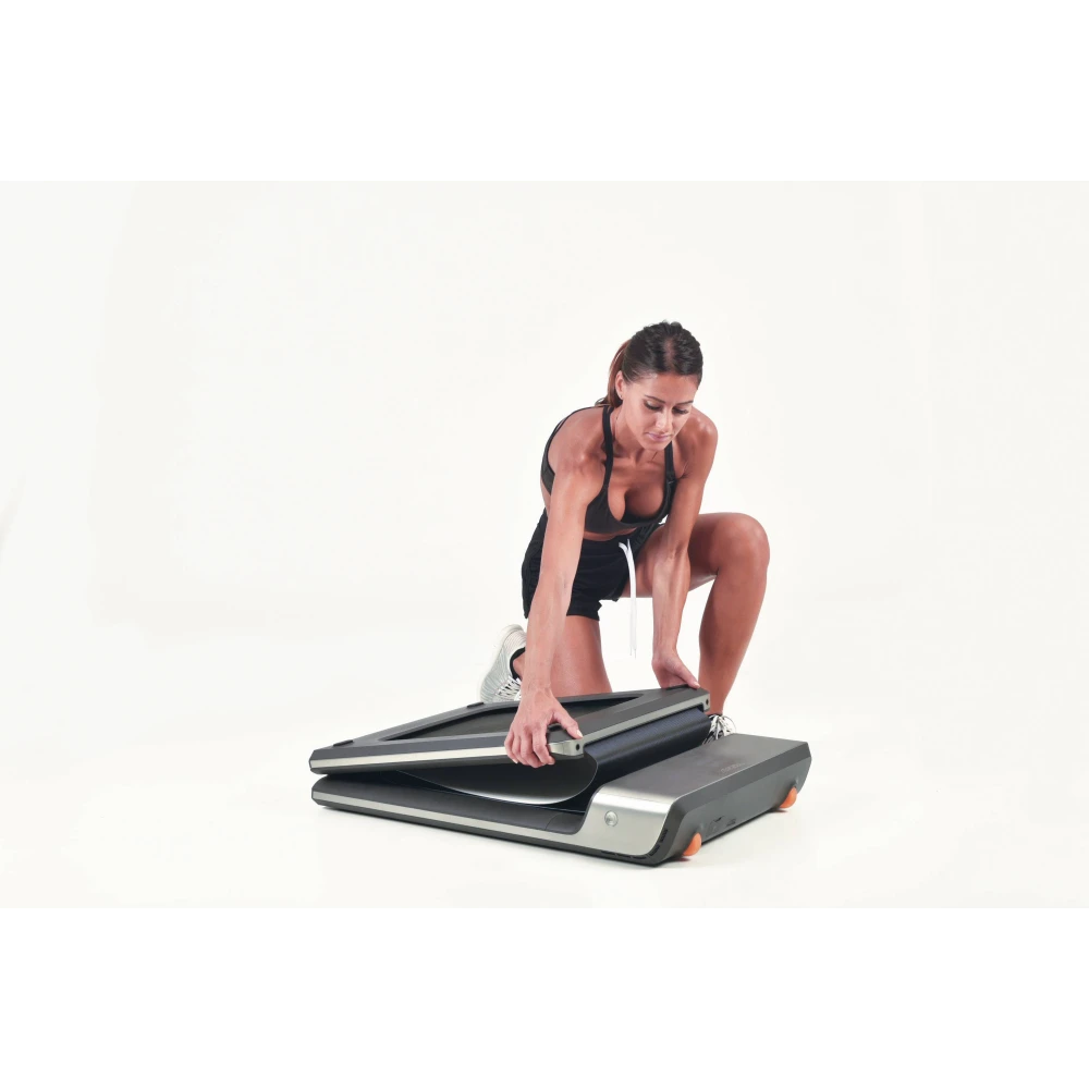 Tapis roulant WalkingPad grigio con display