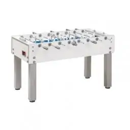 Calciobalilla G-500 PURE WHITE H2O con aste uscenti
