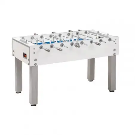 Calciobalilla G-500 PURE WHITE H2O con aste uscenti
