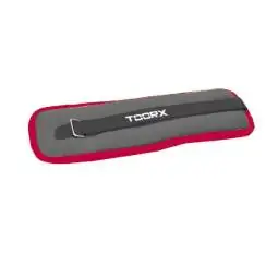 Coppia polsiere/cavigliere appesantite 2x2 kg - nere/rosse