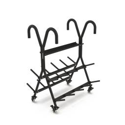 Rastrelliera nera porta Body Pump (20 set) - Duraturo