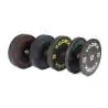 Dischi BUMPER training nero con boccola inox svasata, Absolute line