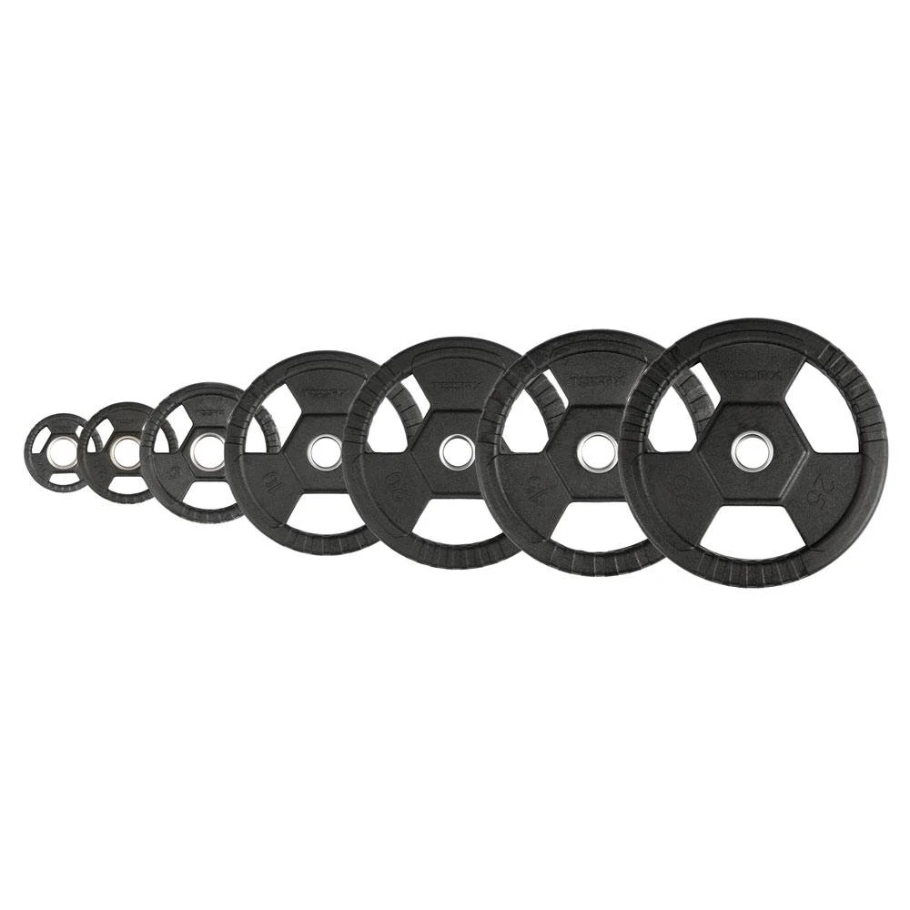 Disco ghisa gommato Tri Grip con foro diam. mm. 50 boccola