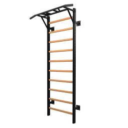 Spalliera multifunzionale con pull up bar e pioli in faggio massello