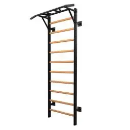 Spalliera multifunzionale con pull up bar e pioli in faggio massello
