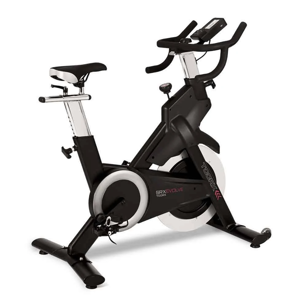 Indoor cycle SRX-EVOLVE con ricevitore wireless e fascia cardio inclusa App
