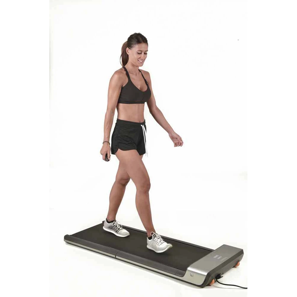 Tapis roulant WalkingPad grigio con display