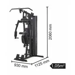 Stazione multifunzione MSX-60 pacco pesi 70 kg salvaspazio