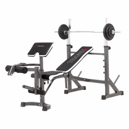 Panca porta-bilanciere WBX-90 Professional richiudibile con leg extension