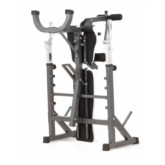 Panca porta-bilanciere WBX-90 Professional richiudibile con leg extension
