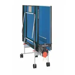 Tavolo PIng Pong per esterno Training Outdoor con ruote - piano blu