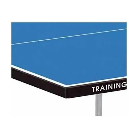 Tavolo PIng Pong per esterno Training Outdoor con ruote - piano blu