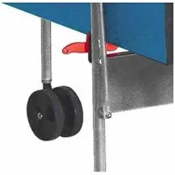 Tavolo PIng Pong per esterno Training Outdoor con ruote - piano blu