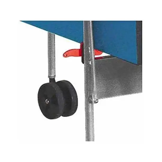 Tavolo PIng Pong per esterno Training Outdoor con ruote - piano blu