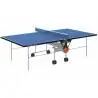 Tavolo PIng Pong per esterno Training Outdoor con ruote - piano blu