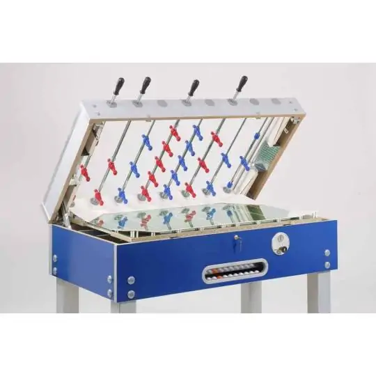 Calciobalilla Challenge con aste rientranti (Linea bar con gettoniera)