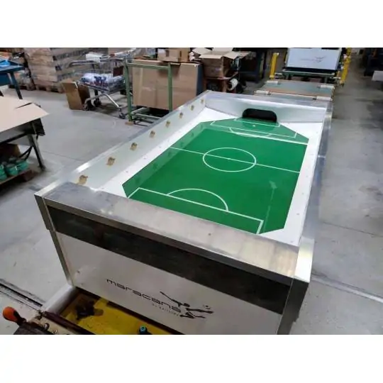 Calciobalilla Maracanà WHITE con aste uscenti (Linea bar con gettoniera)