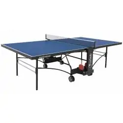 Tavolo Ping Pong Master Indoor con ruote, piano blu - Garlando
