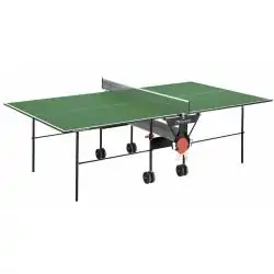 Tavolo Ping Pong Training Indoor con ruote, piano verde - Garlando