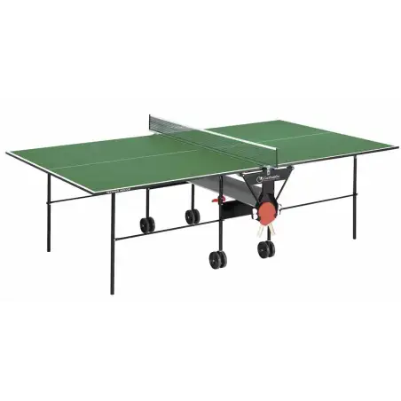 Tavolo Ping Pong Training Indoor con ruote, piano verde - Garlando
